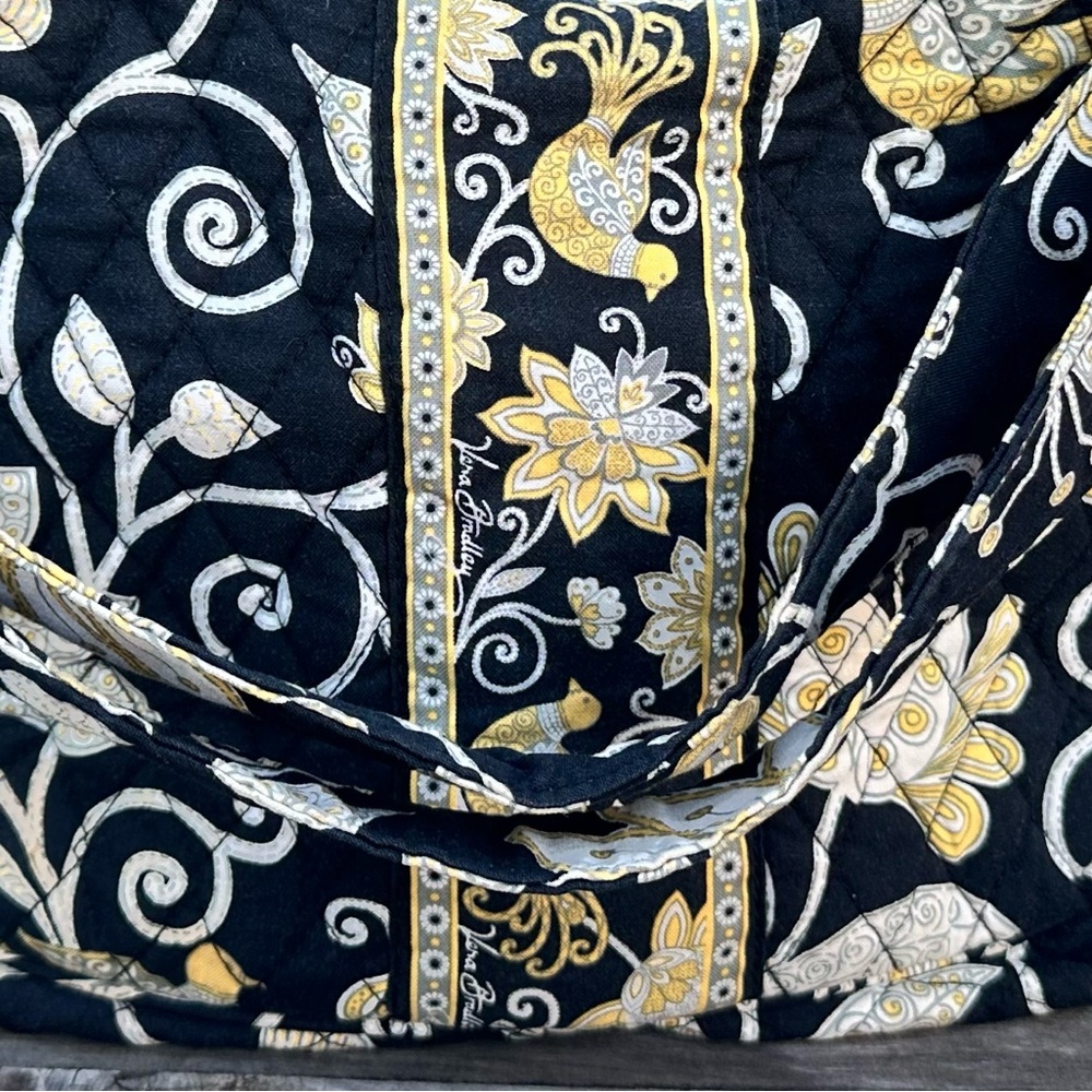 Vera Bradley "Yellow Bird" Morgan Shoulder Bag - Retired Pattern - Picture 10 of 13